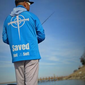 Blue UV50+ Performance Fishing Shirt | Hood & Mask